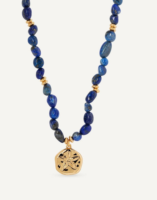 COLLAR ESTRELLA MARINA BONITA LAPISLÁZULI AZUL