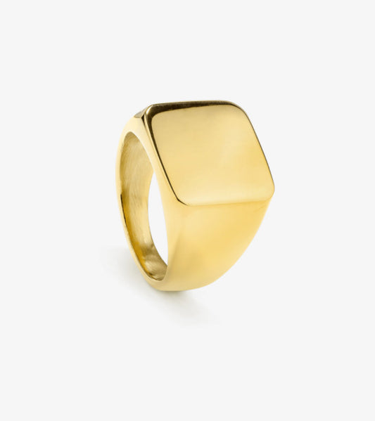 Anillo Hombre Sello Ancho Oro T26 SHINE