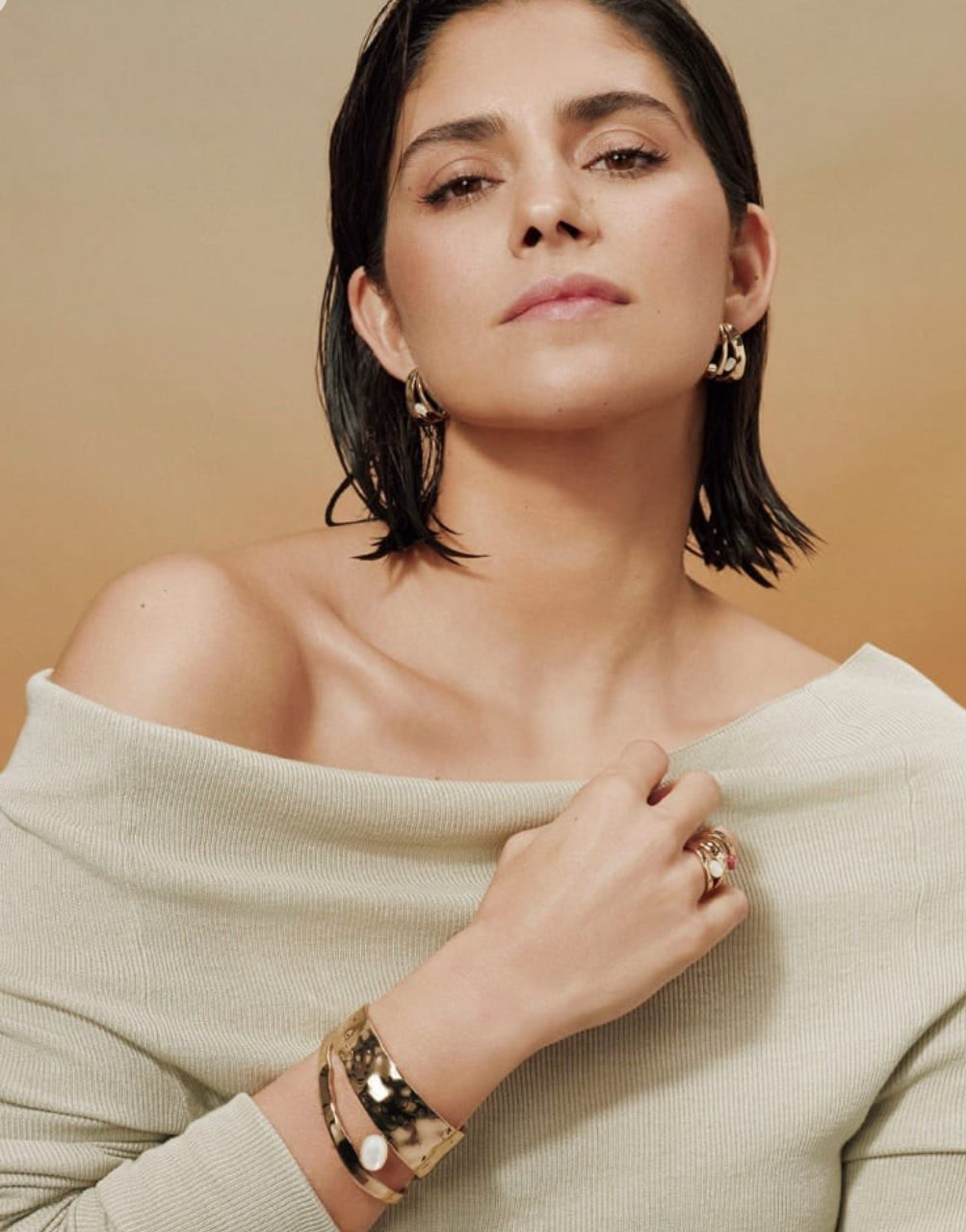 ANILLO REFLEXE CON MADREPERLA BLANCA