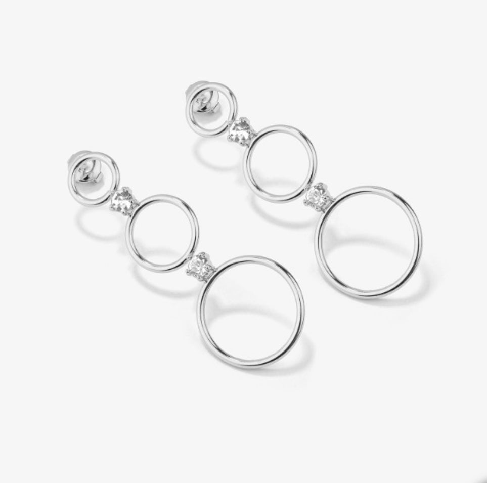 Pendientes Largos Mujer Zendaya Plata