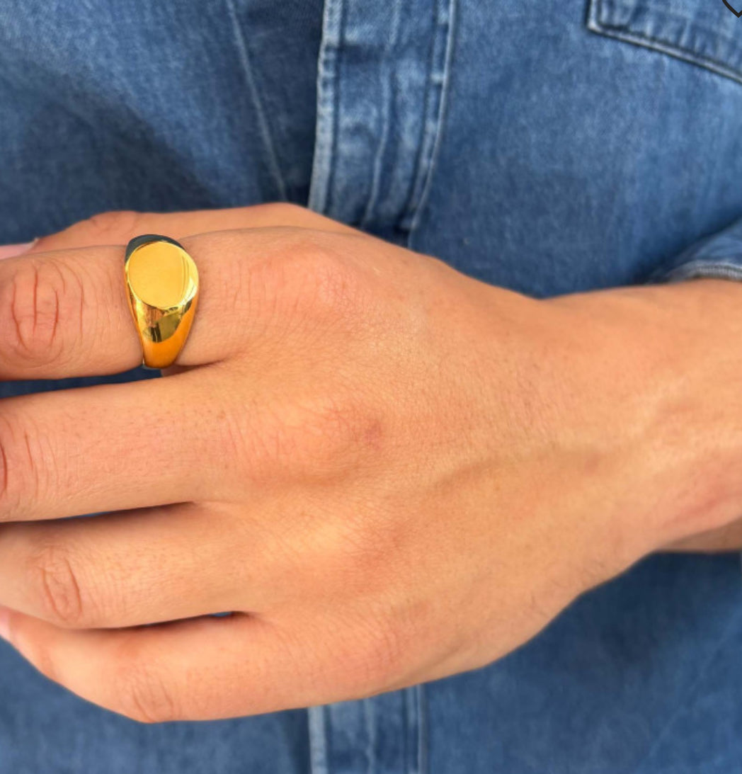 Anillo Hombre Ruiz Sello Oro 26