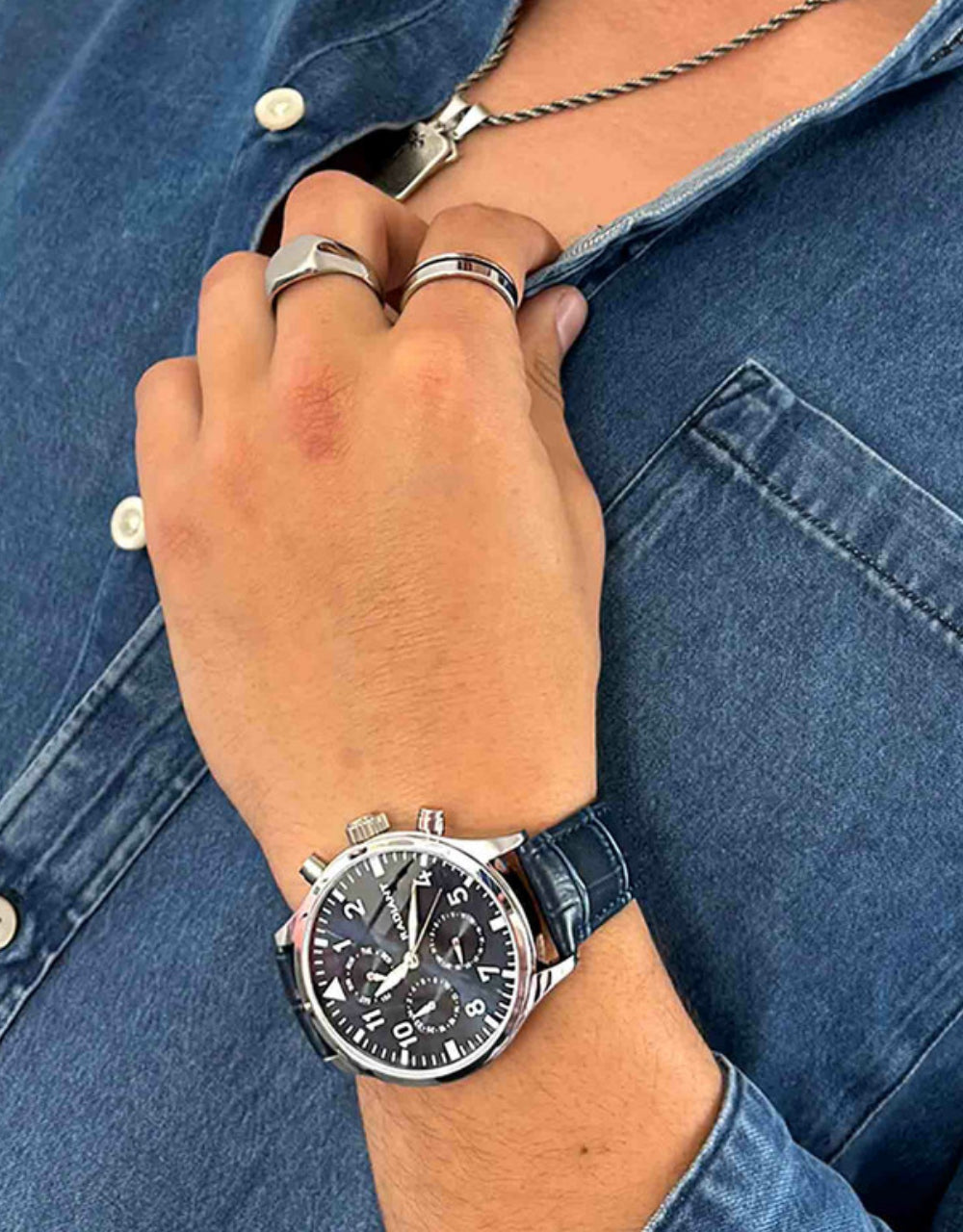 Radiant Caiman Reloj de Hombre en Azul