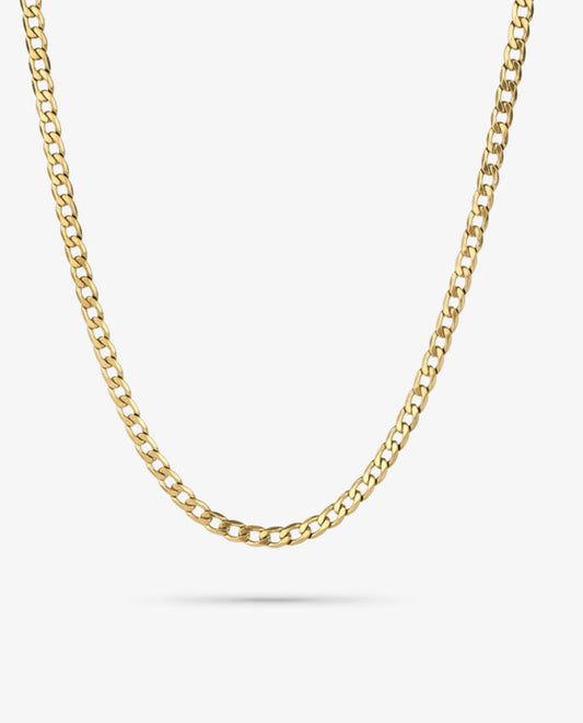 Collar Hombre Flat Padlock Oro