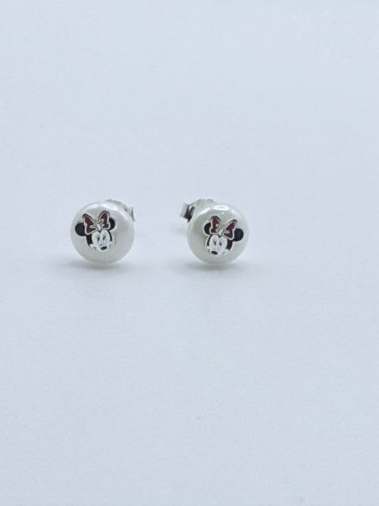 Pendientes perla con minie