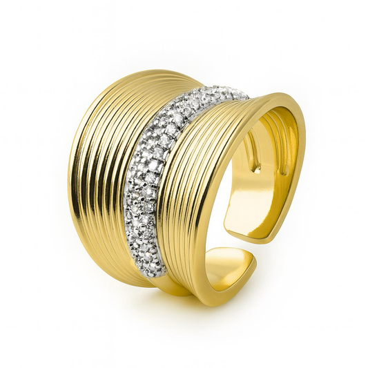 ANILLO HARESKI METAL DORADO LUXENTER