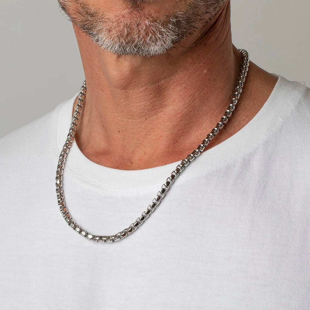 COLLAR LOTUS STYLE MEN IN BLACK LS1931-1/1 ACERO, HOMBRE