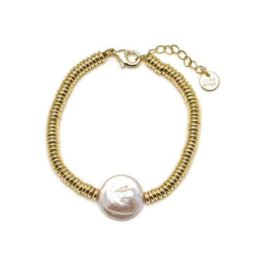 Pulsera de Hematite Dorado acabada en oro amarillo de 18K - Siever Luxenter