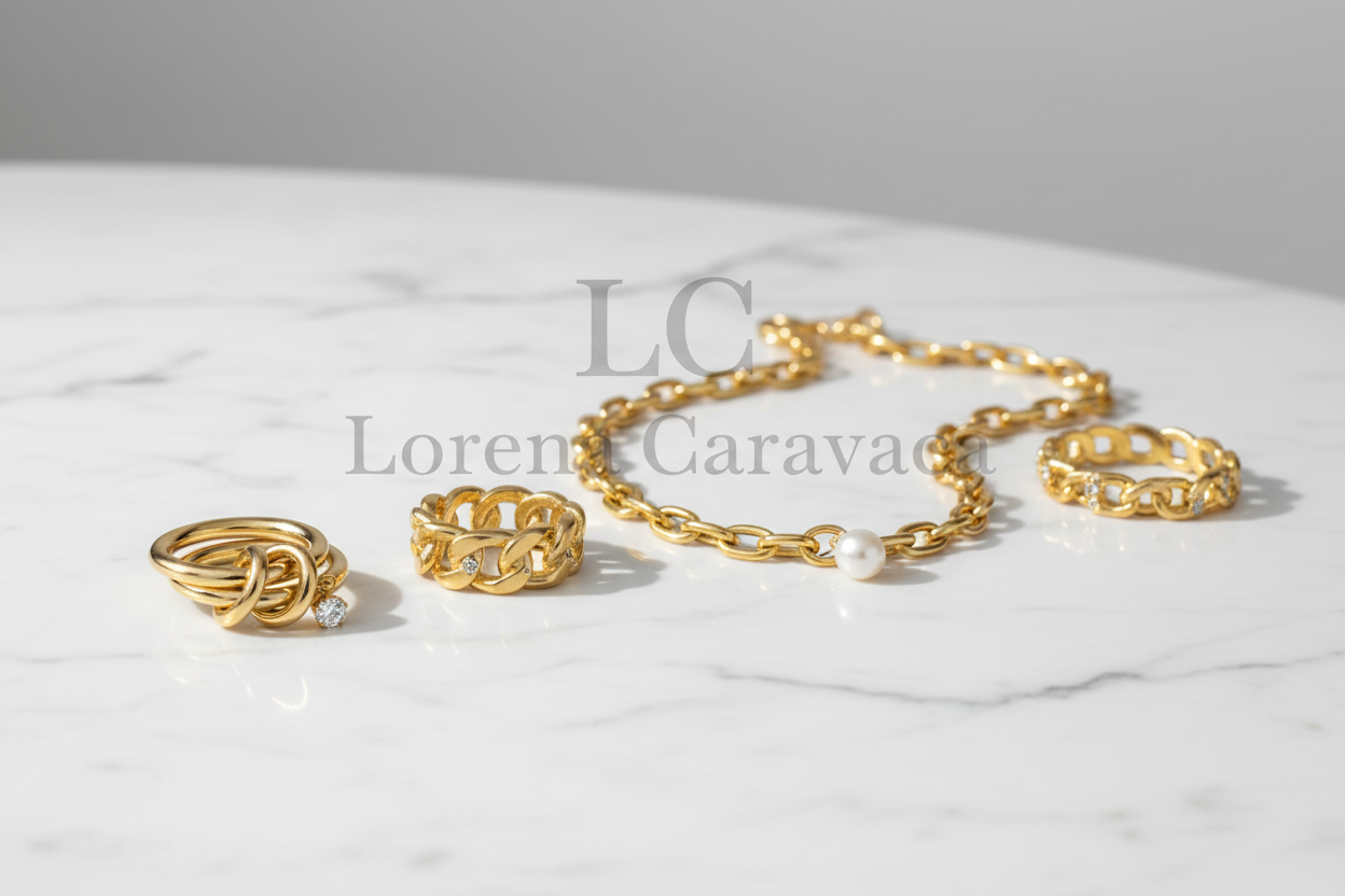 Banner con joyas Lorena Caravaca