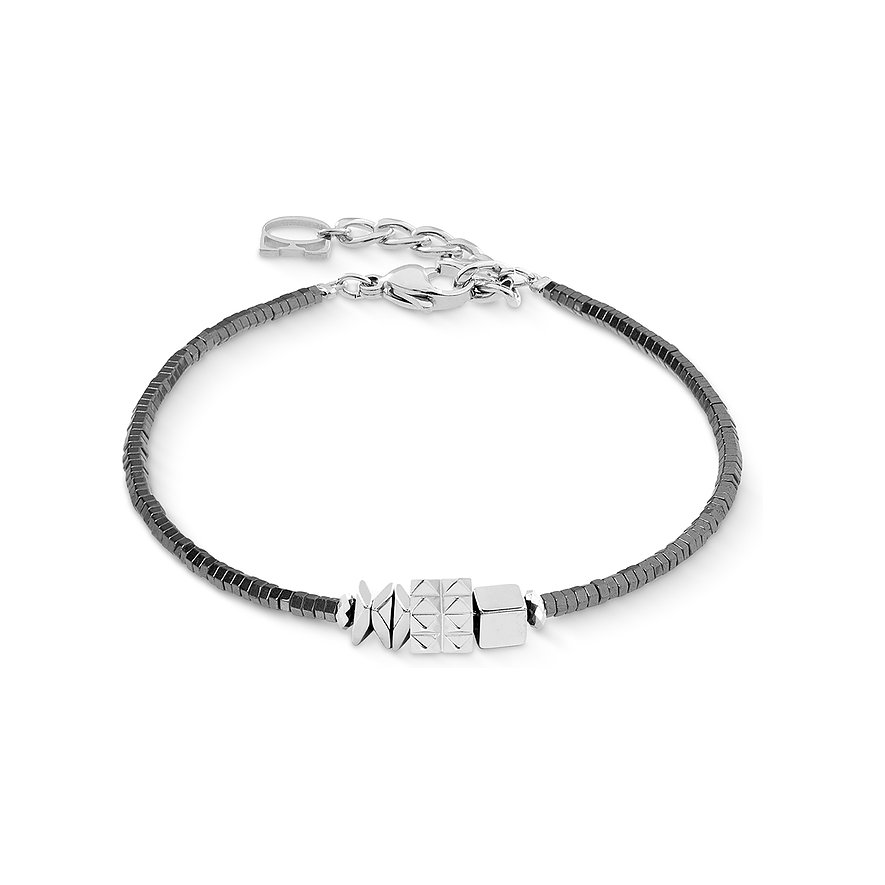 [2040-30-1224] Anthrazit-Silver Bracelet Haematite, Hae