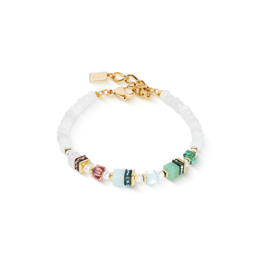 [2102-30-1578] Amazonite Green aventurine Rose quartz J