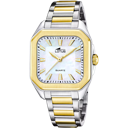 RELOJ DE MUJER SQUARE SERIES NÁCAR CON BRAZALETE DE ACERO BICOLOR