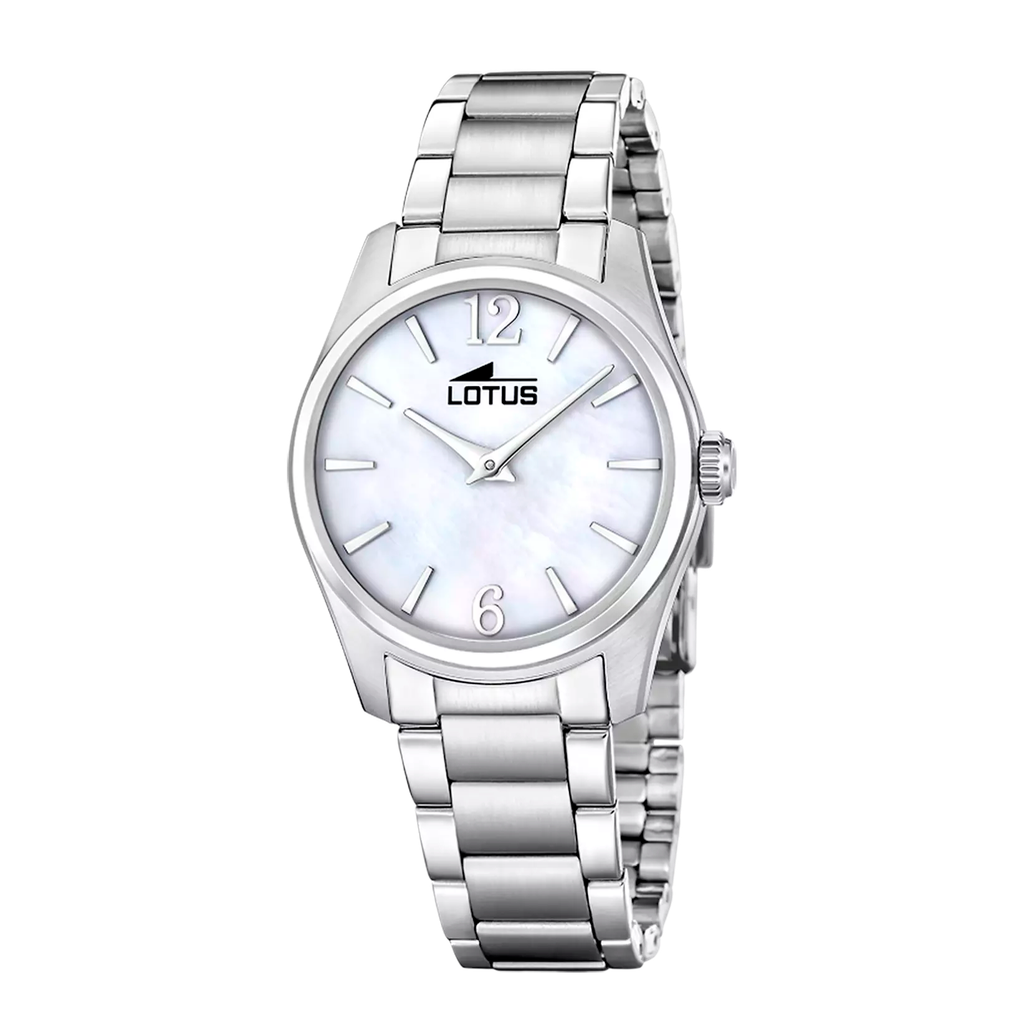 [19061/1] Reloj Lotus acero blanco mujer