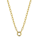 Collar para charm de acero 316 chapado 18 kt waterproof 40 + 5 cm