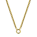 Collar para charm de acero 316 chapado 18 kt waterproof 40 + 5 cm